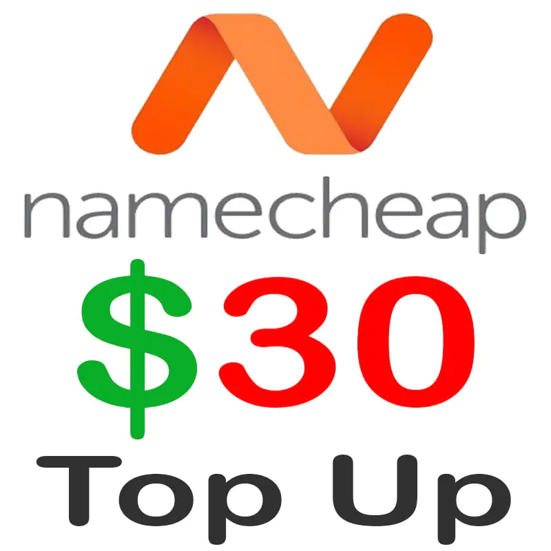 Namecheap 30 Dollar Top Up BD
