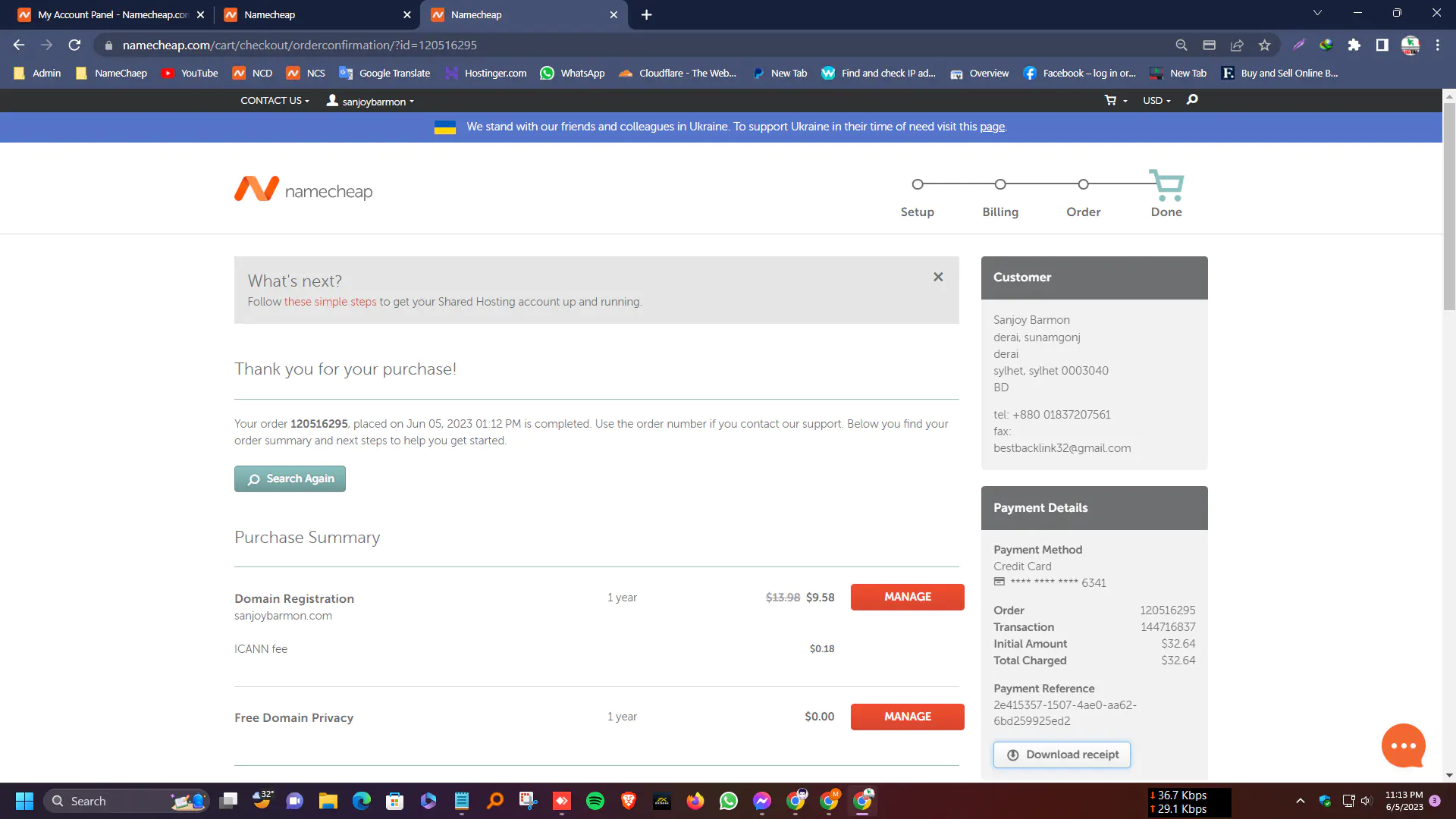 Namecheap Stellar Hosting Plan Buy in Bangladesh Screenshot (52)