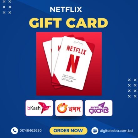 Buy Netflix Official Gift Card in Bangladesh with bKash
