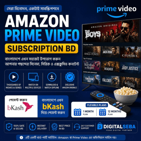 Buy Amazon Prime Video Subscription in Bangladesh by bKash