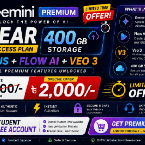 Gemini Subscription Price in BD 3 Best Deal with bKash