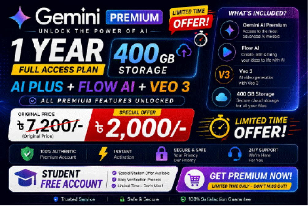 Gemini Subscription Price in 3 BD Best Deal with bKash Gemini Subscription Price in BD 3 Best Deal with bKash