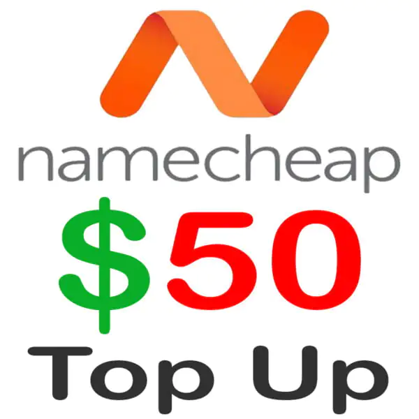 Namecheap 50 Dollar Top Up BD