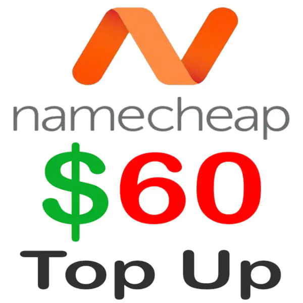 Namecheap 60 Dollar Top Up BD