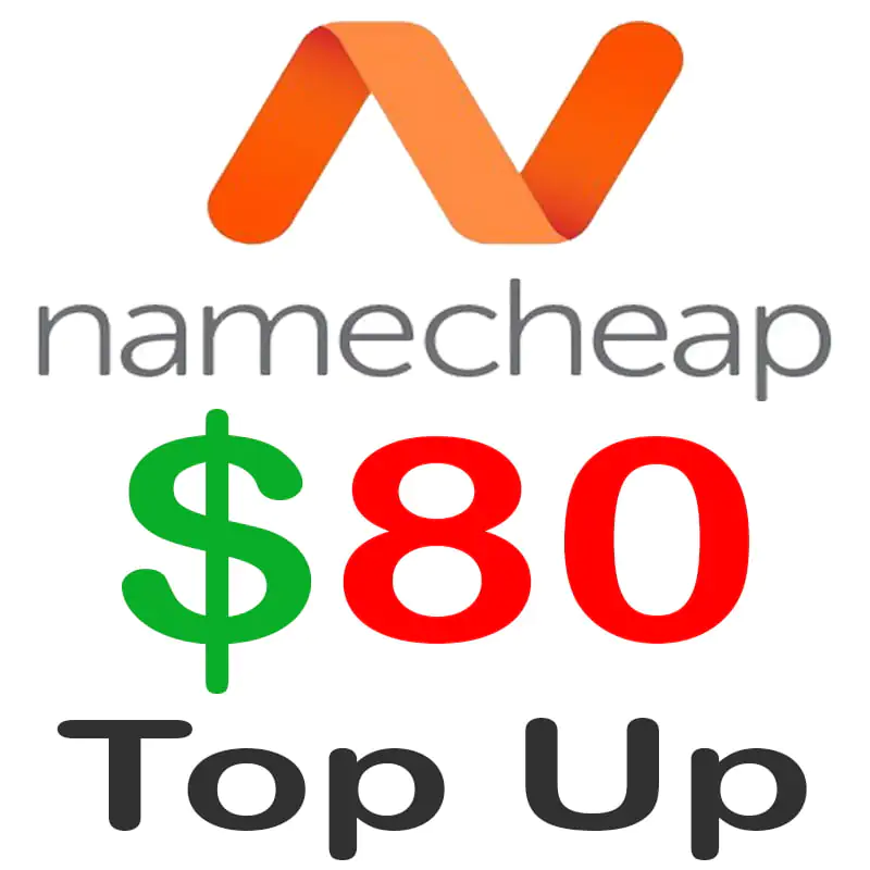 Namecheap 80 Dollar Top Up BD