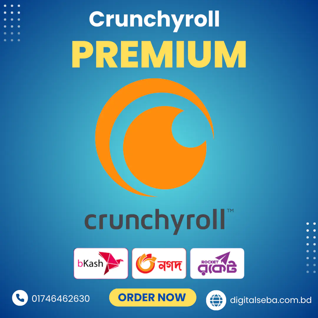 Buy Crunchyroll Premium Subscription in Bangladesh by bKash